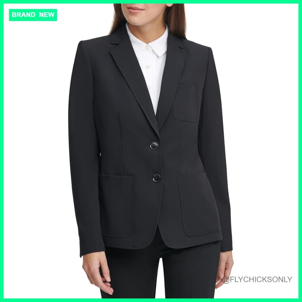 Blazer Business Jacket With Single-Button Closure… - image 1
